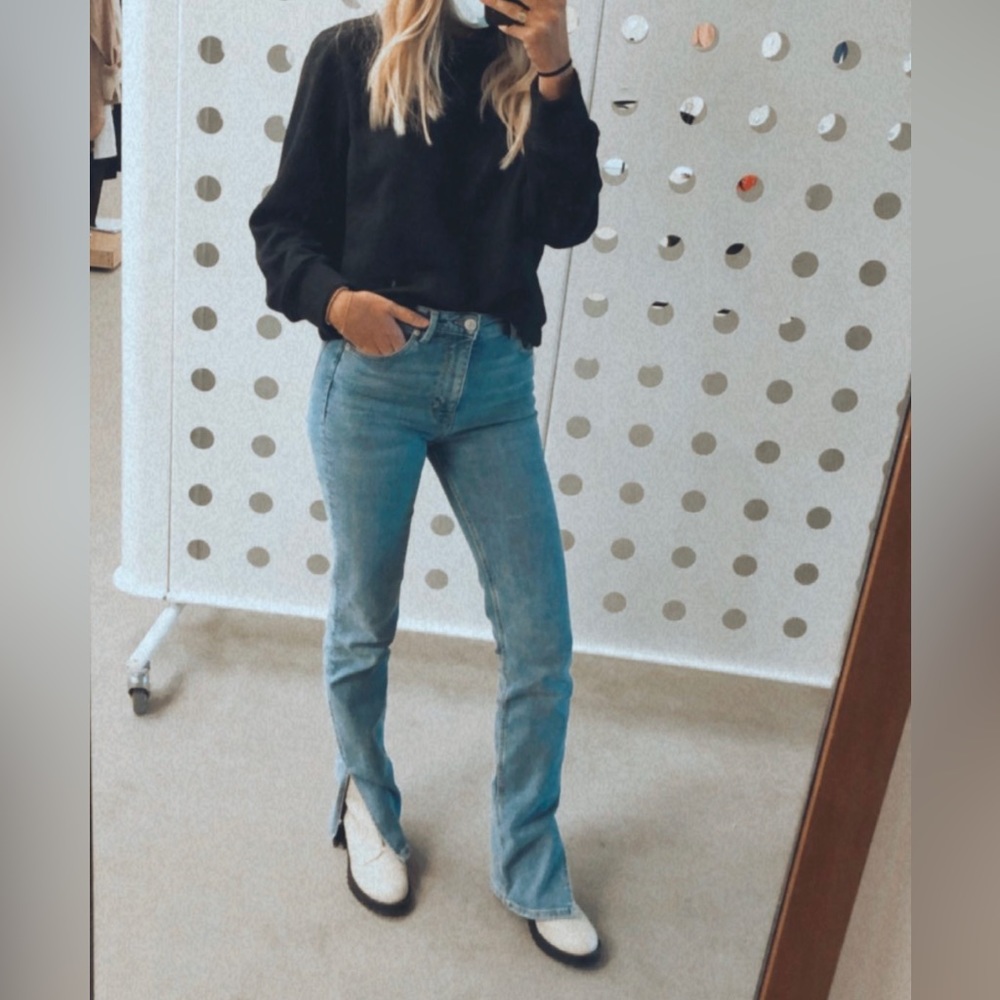 Zara split hem women’s jeans